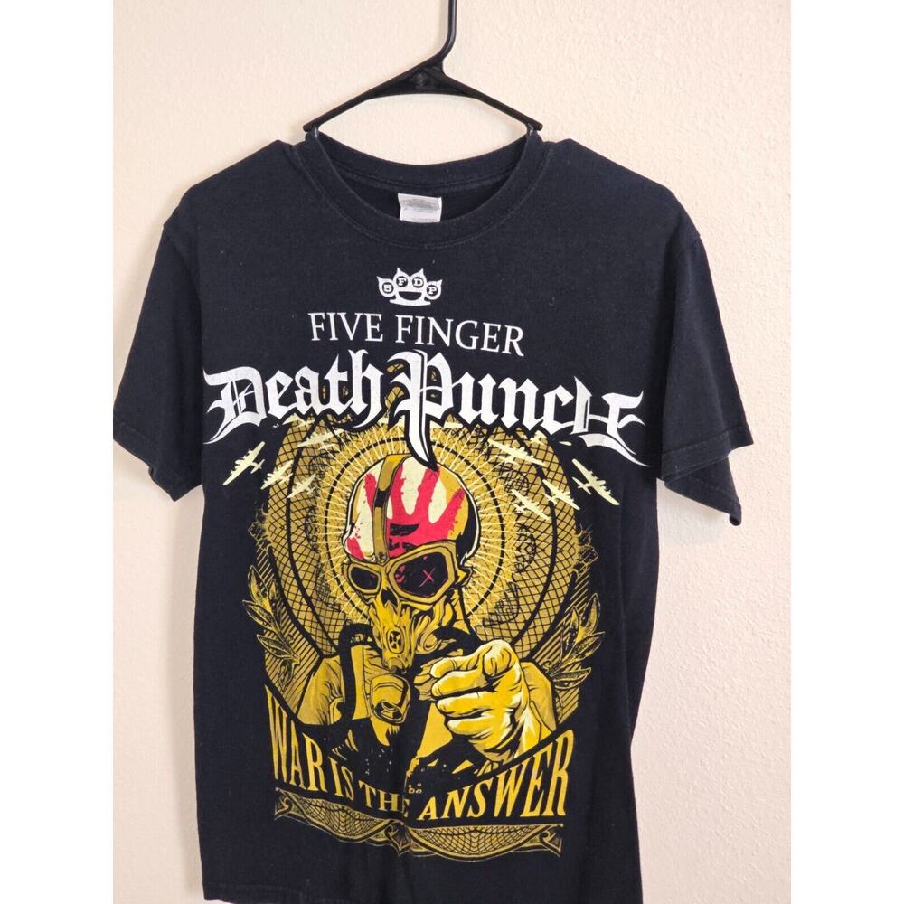 Vintage 2009 Five Finger Death Punch Shock & Raw Concert Tour T-Shirt Small